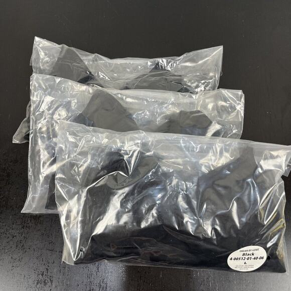 Dream By Genie Bra Large Black Lot Of 3 As Seen on TV - Picture 3 of 10